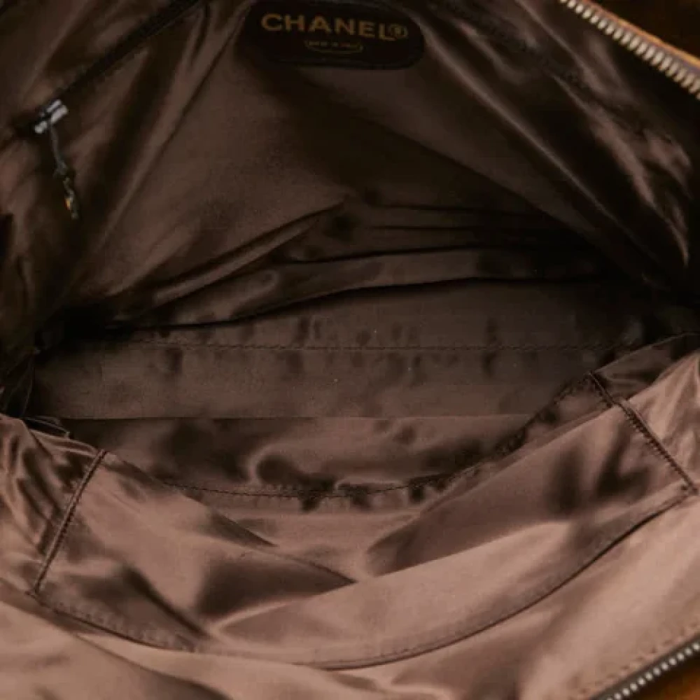 Chanel Vintage Pre-owned Suede chanel-bags Brown Dames