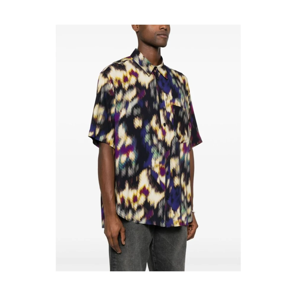 Isabel marant Gebreide shirt met abstract patroon Multicolor Heren