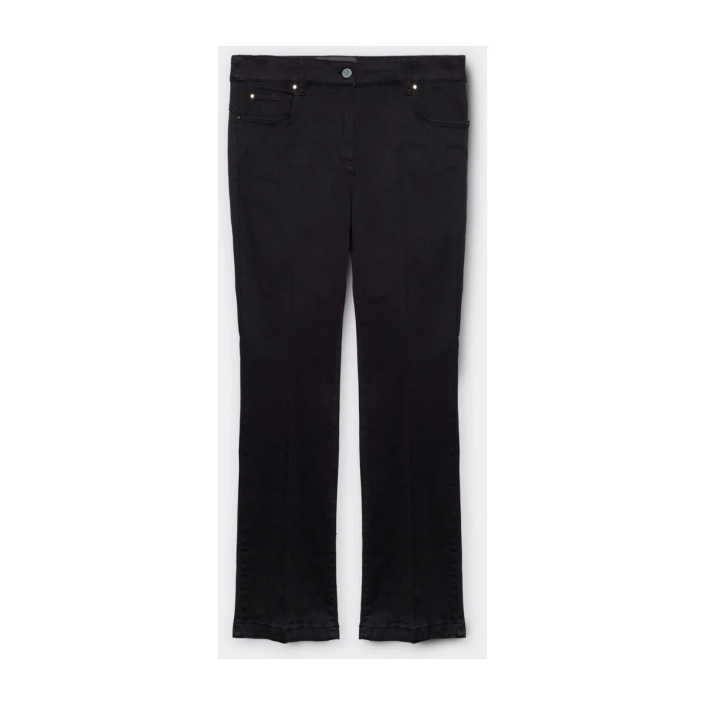 Elena Mirò Stijlvolle Denim Jeans Black Dames