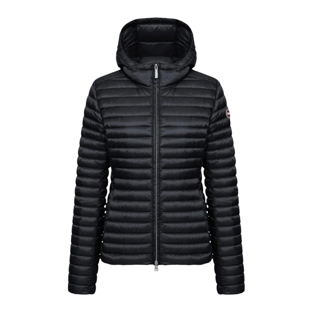 Colmar Women's Black Light Down Jacket With Hood - Winter Jackets - Xl - Jackets