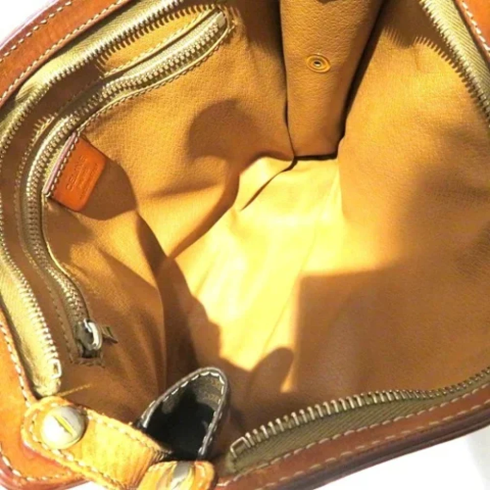 Celine Vintage Pre-owned Leather clutches Brown Dames