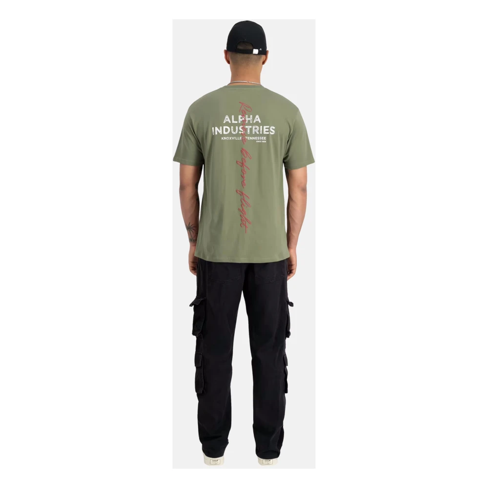 alpha industries Signature T-shirt met korte mouwen Green Heren