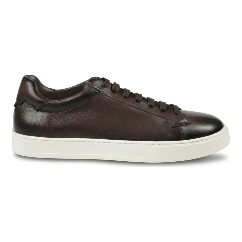 Doucal’s Nappa Sneaker Heren Schoenen Bruin