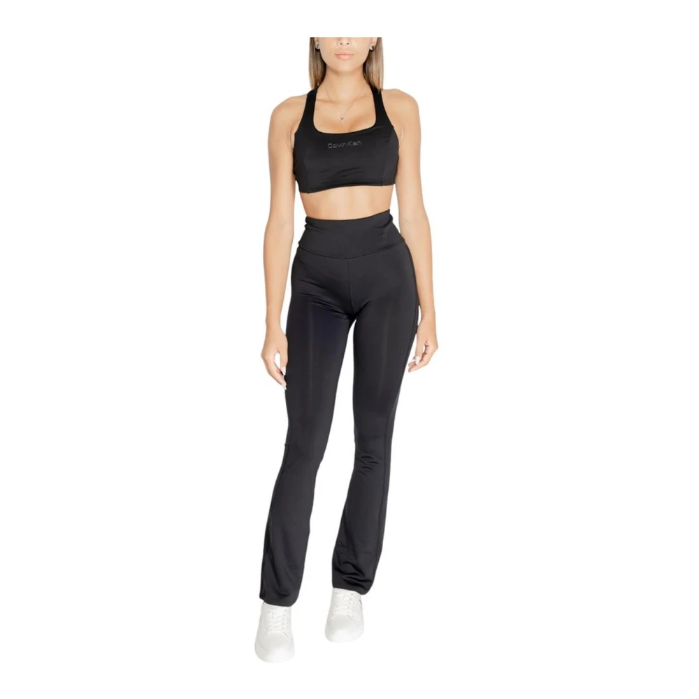 Calvin Klein Zwarte Elastaanmix Damesbroek Black Dames