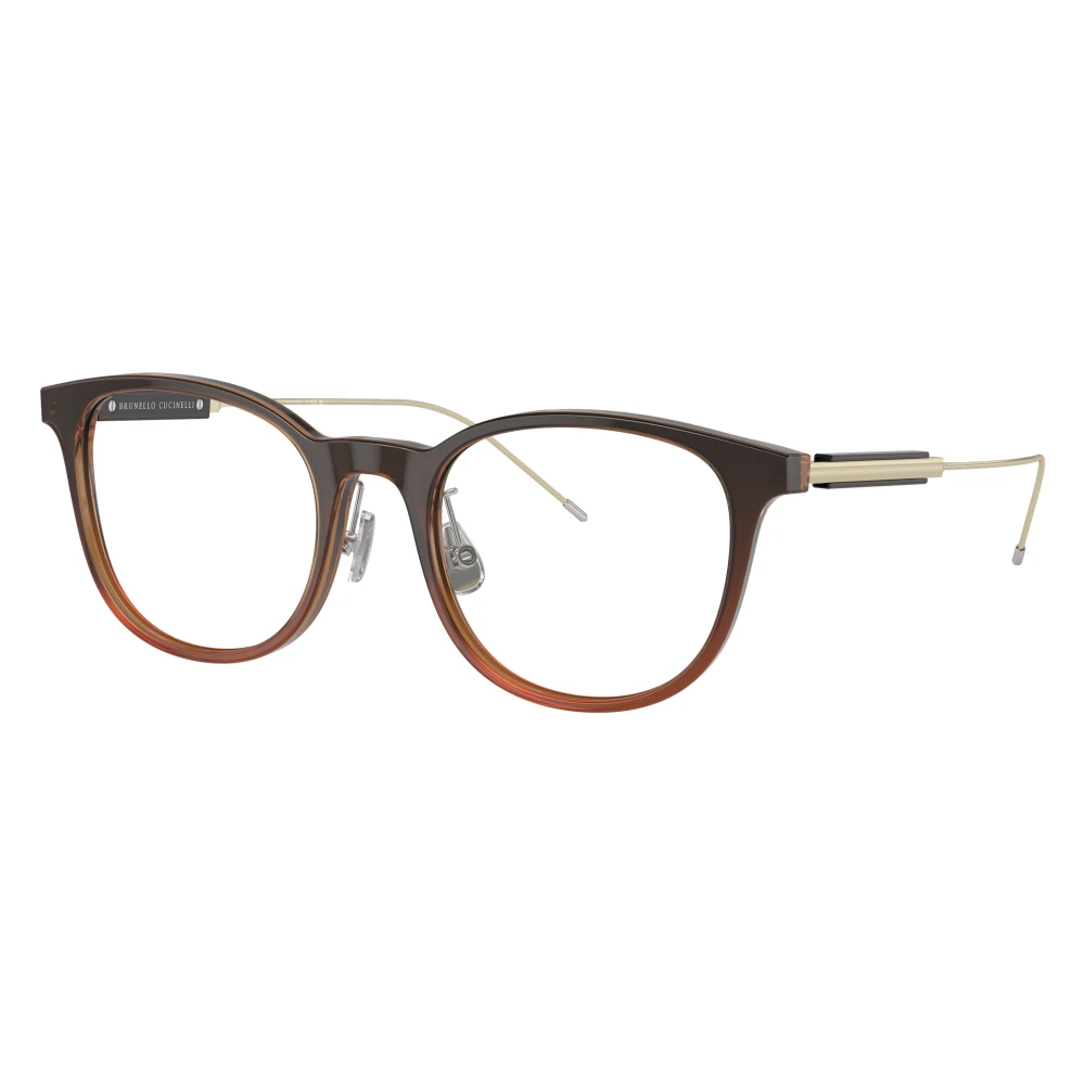 Brunello Cucinelli Unisex Brown Glasses, 51 Mm, Bc3006 Optical Frame