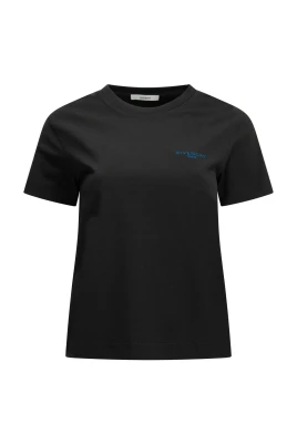Slim T-shirt med broderad logotyp