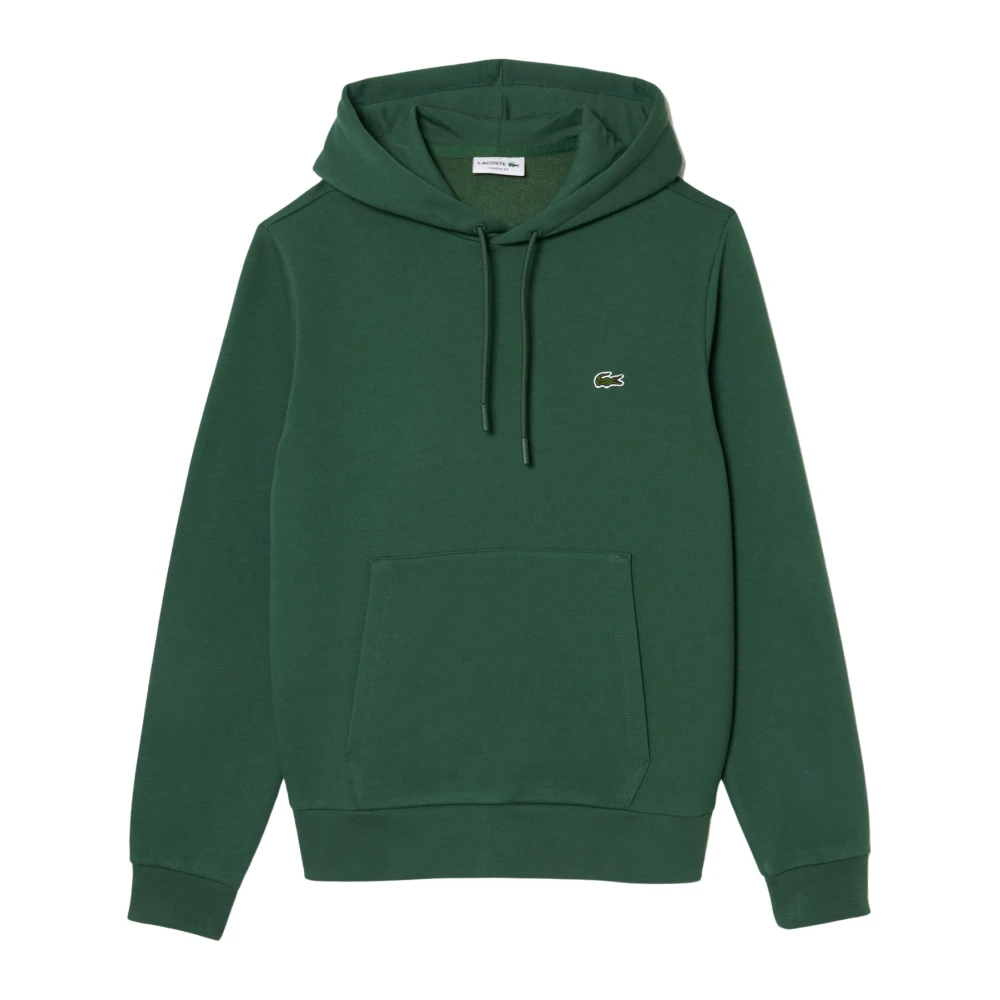 Lacoste Organisch katoenen hoodie sweatshirt Donkergroen Green Heren