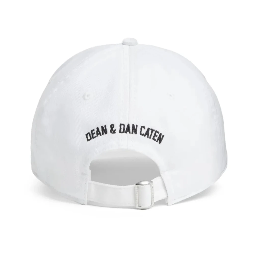 Dsquared2 Baseball Cap in Zwart White Heren