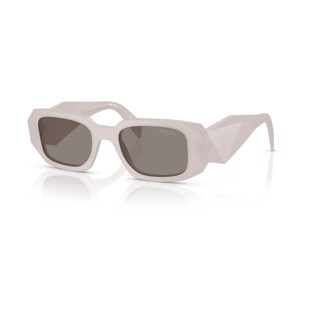 Prada Women's Pink Rectangular Sunglasses - Sunglasses - 49 Mm - Accessories