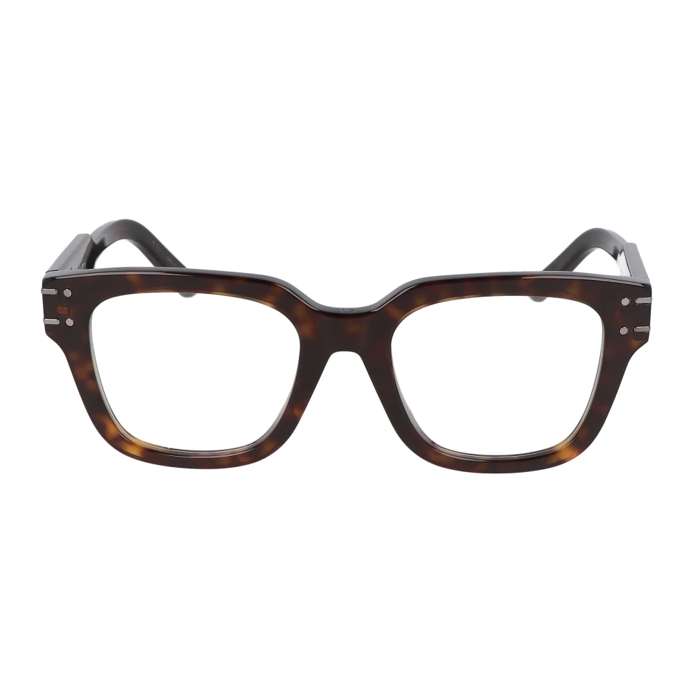 Dior Handtekening Vierkante Bril Brown Unisex