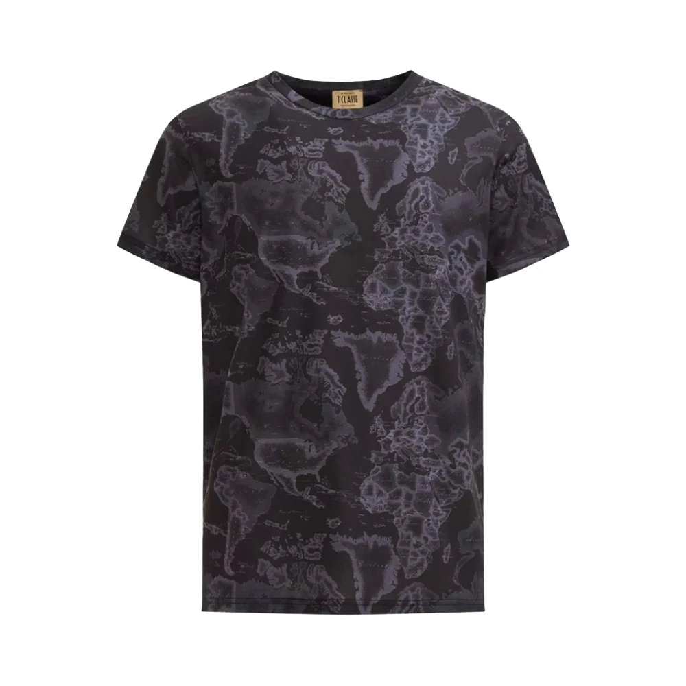 Alviero Martini 1a Classe Zwarte T-shirts en Polos Black Heren