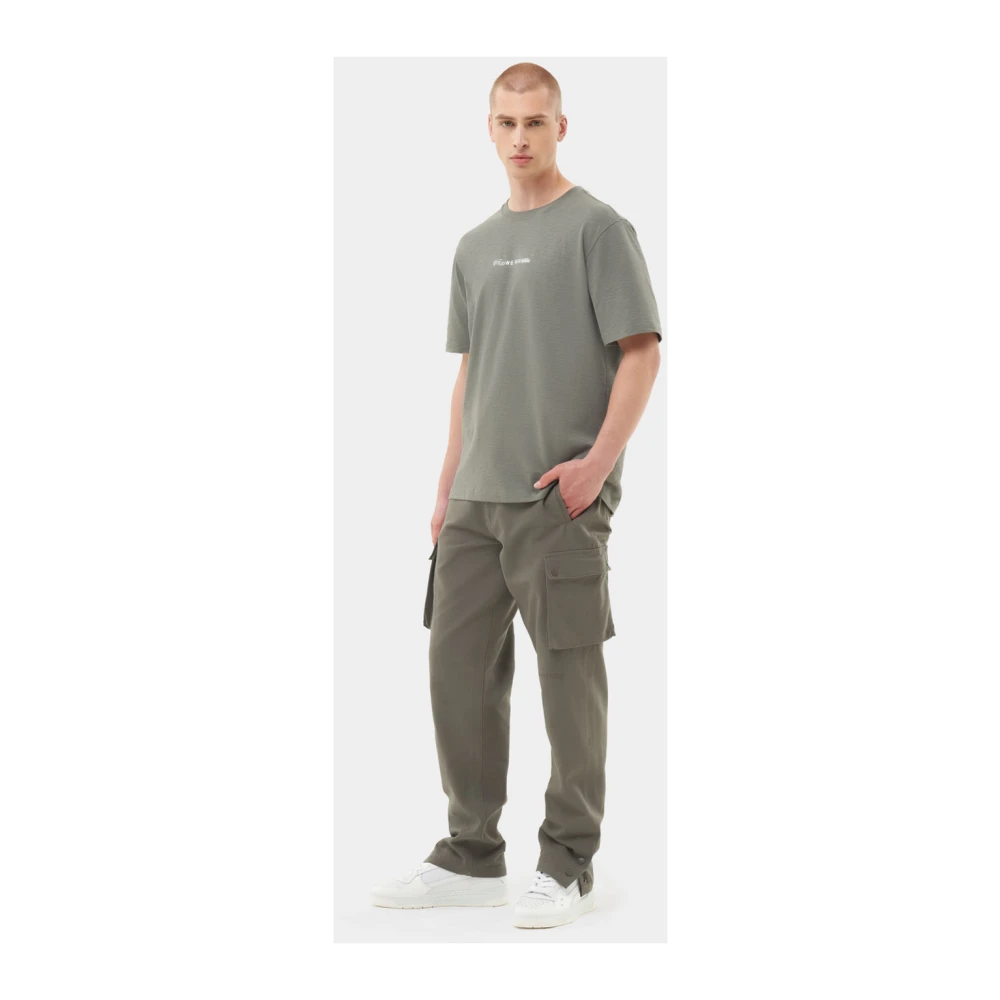 Filling Pieces T-shirt Chrome Gray Heren