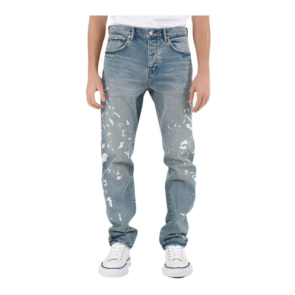 Purple Brand Mangaanverf Denim Jeans Blue Heren