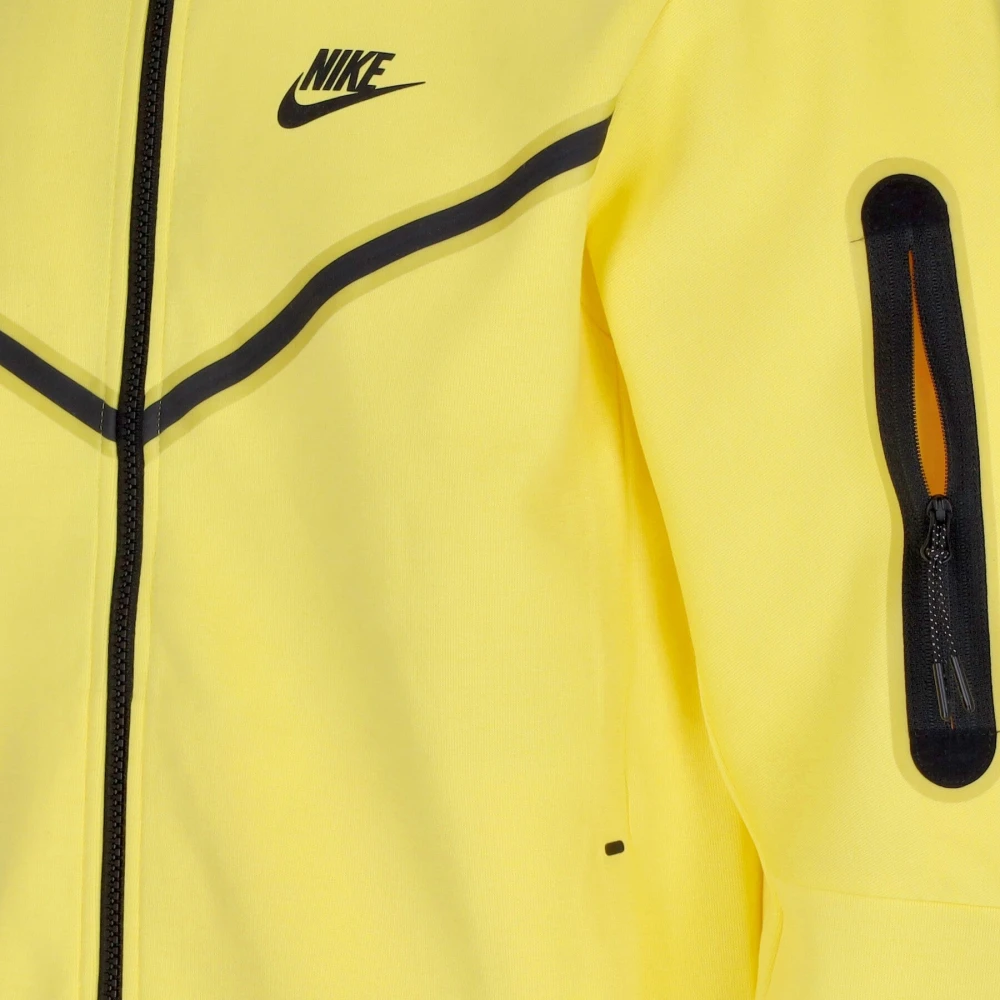 Nike Tech Fleece Zip Hood Sweatshirt Geel Yellow Heren