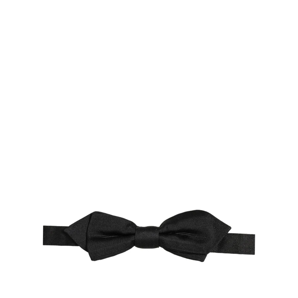 Dolce & Gabbana , Bow Ties, Male, Black, One Size, Pre-Tied Bow Tie