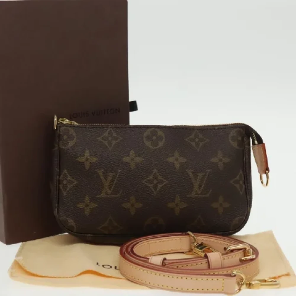 Louis Vuitton Vintage Pre-owned Canvas pouches Brown Dames