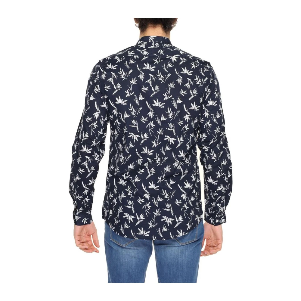 Antony Morato Katoenen Lange Mouwen Shirt Lente Zomer Collectie Blue Heren