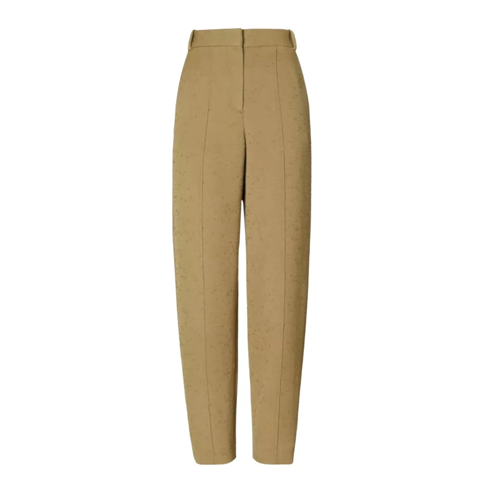 TORY BURCH Groene Wol Textuur Broek Green Dames