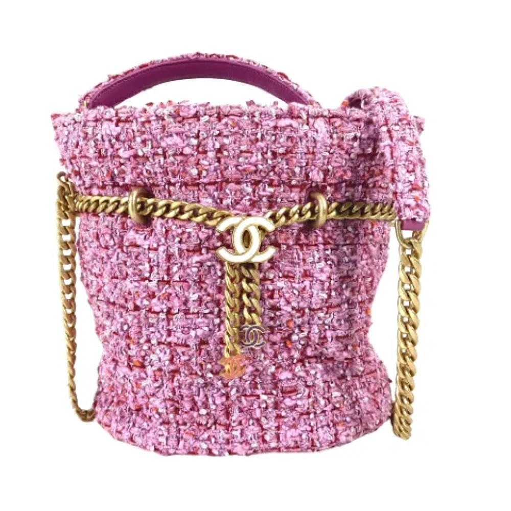 Chanel Vintage Pre-owned Fabric chanel-bags Pink Dames