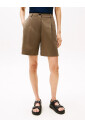 bruine-geplooide-shorts