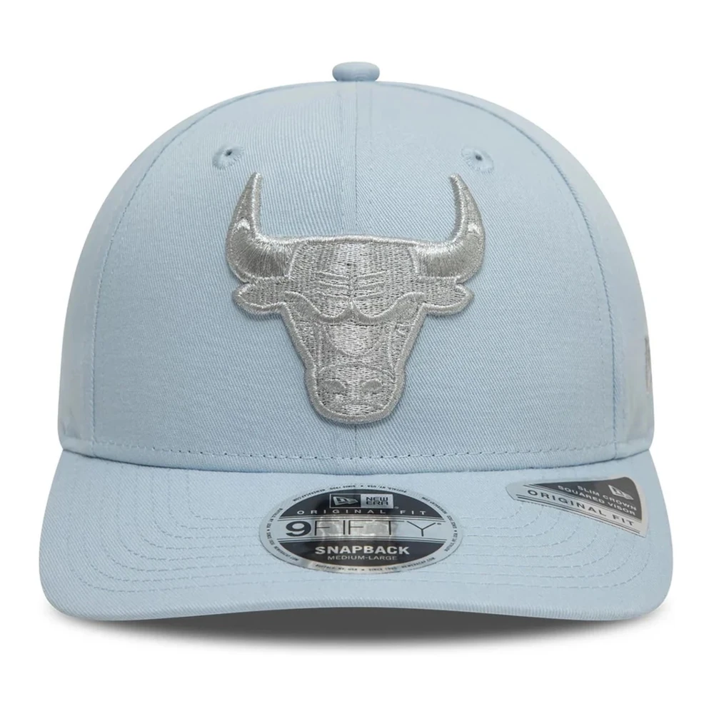 new era Celeste Bulls Metallic Pet Blue Heren
