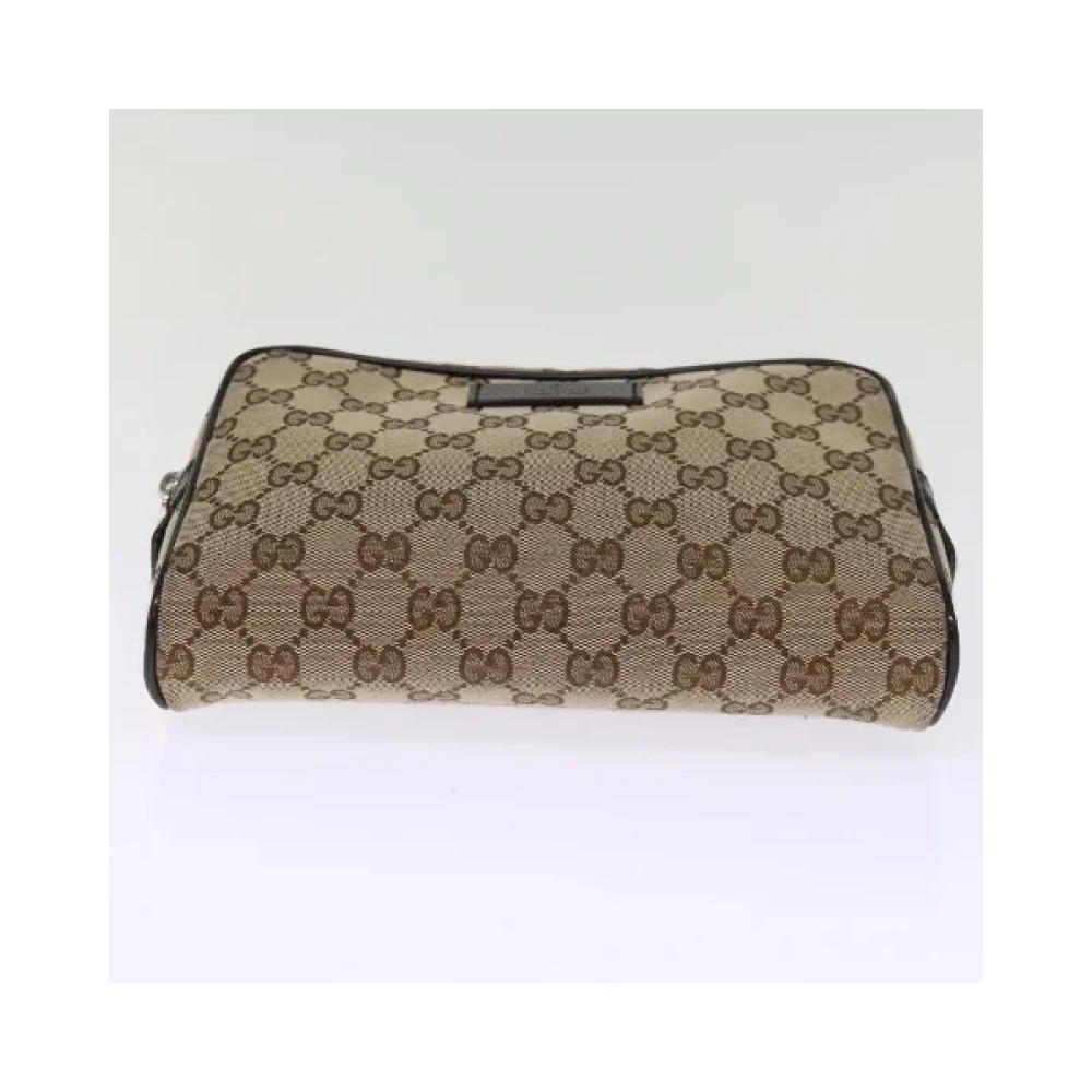 Gucci Vintage Pre-owned Canvas gucci-bags Beige Dames