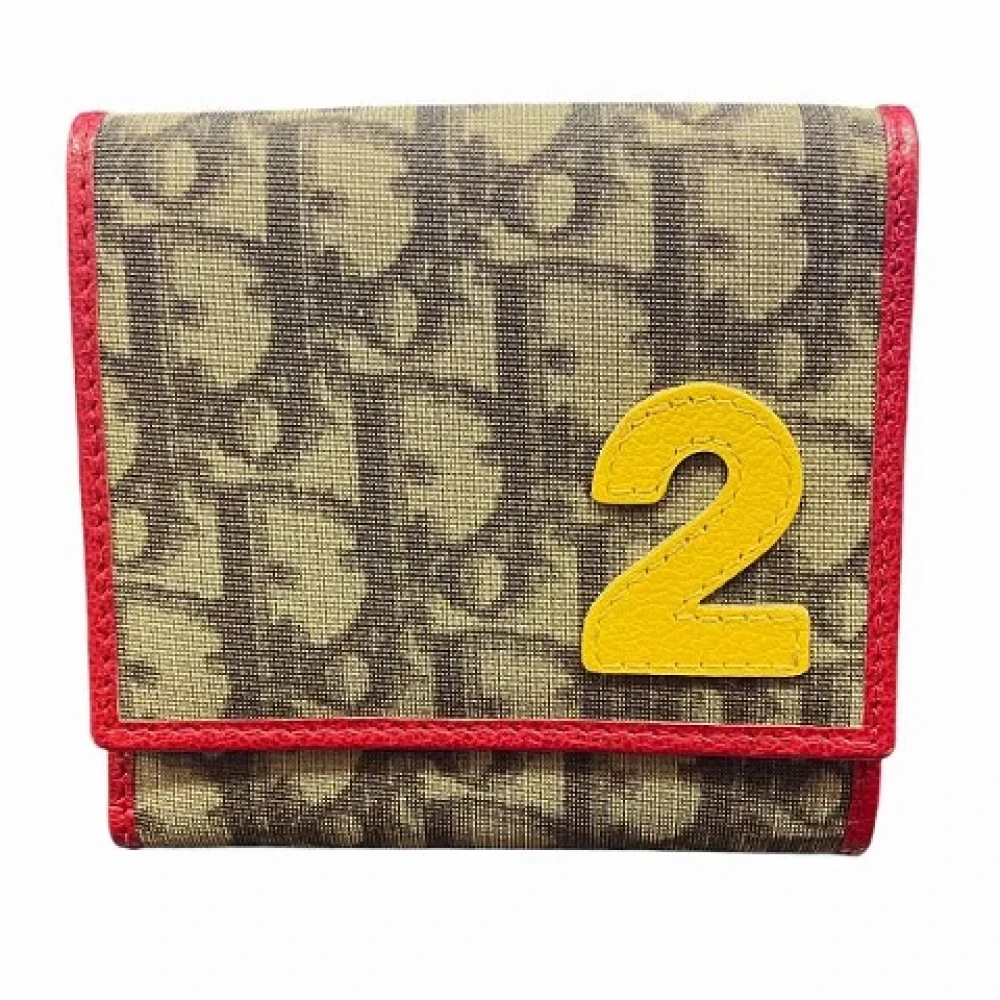 Dior Vintage Pre-owned Canvas wallets Brown Dames