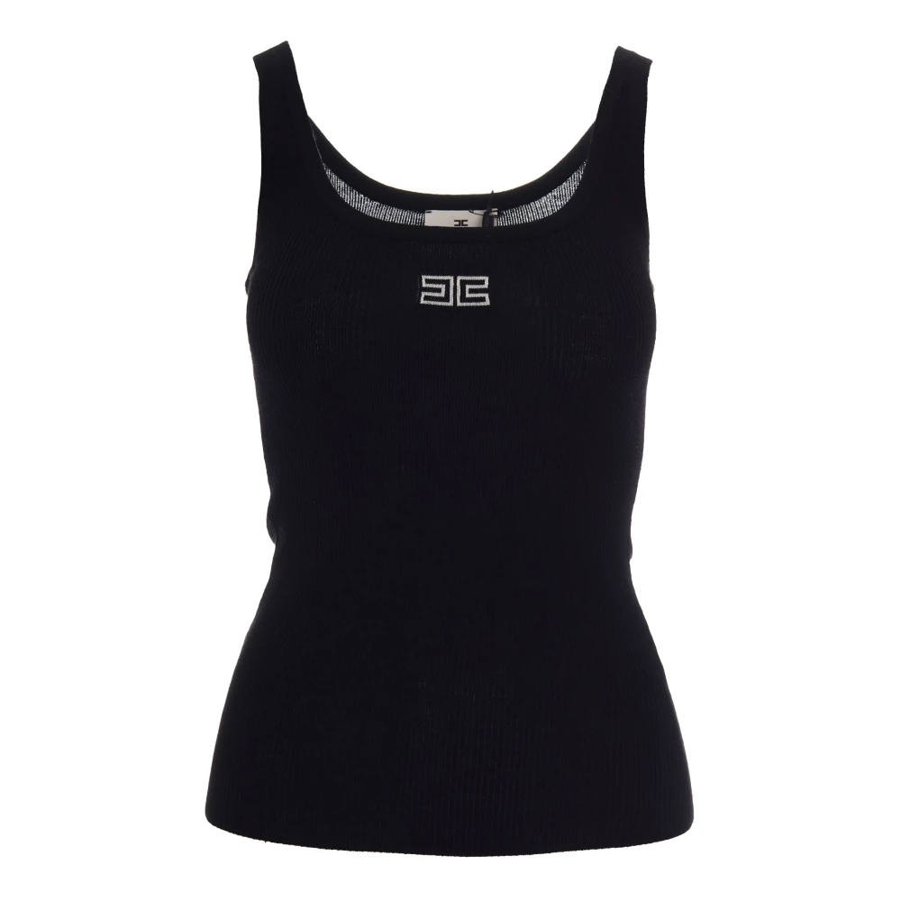 Elisabetta Franchi Donna Nero - Top Senza Maniche - Tops - S