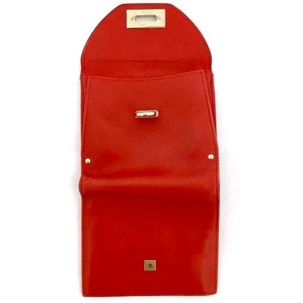 Salvatore Ferragamo Pre-owned Leather wallets Red Dames