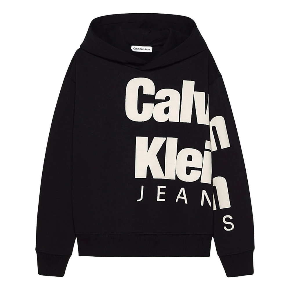 Calvin Klein Barn Logo Hoodie Black, Pojke