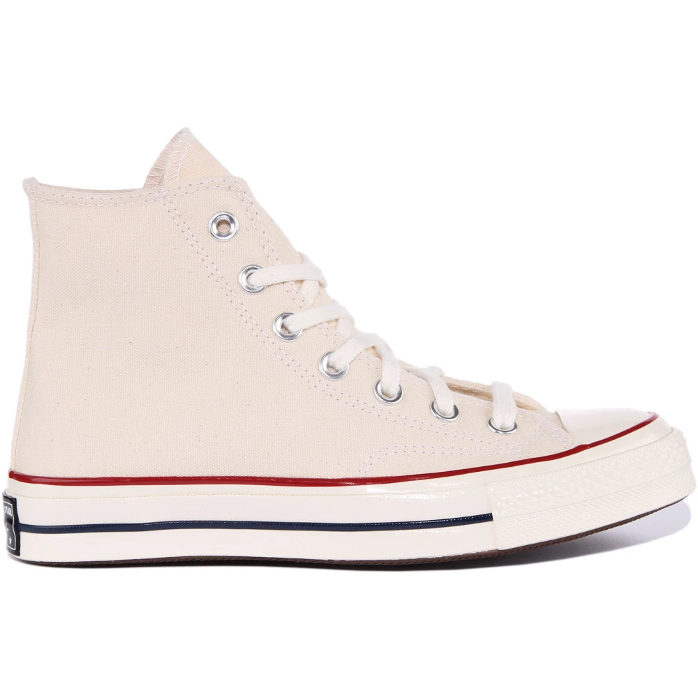 Converse Men's Beige Sneakers, 9 Uk, Classic Hi Top Canvas Trainers