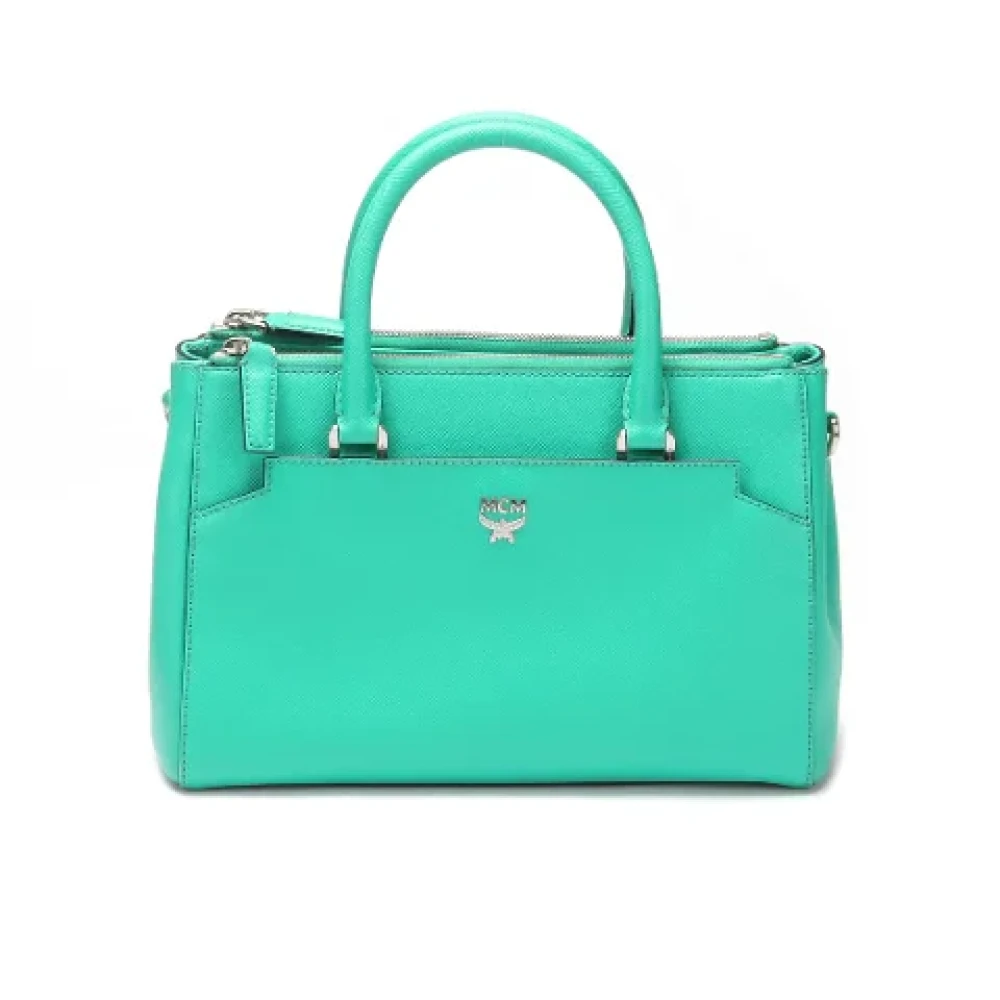 MCM Pre-owned Leather handbags Green Dames