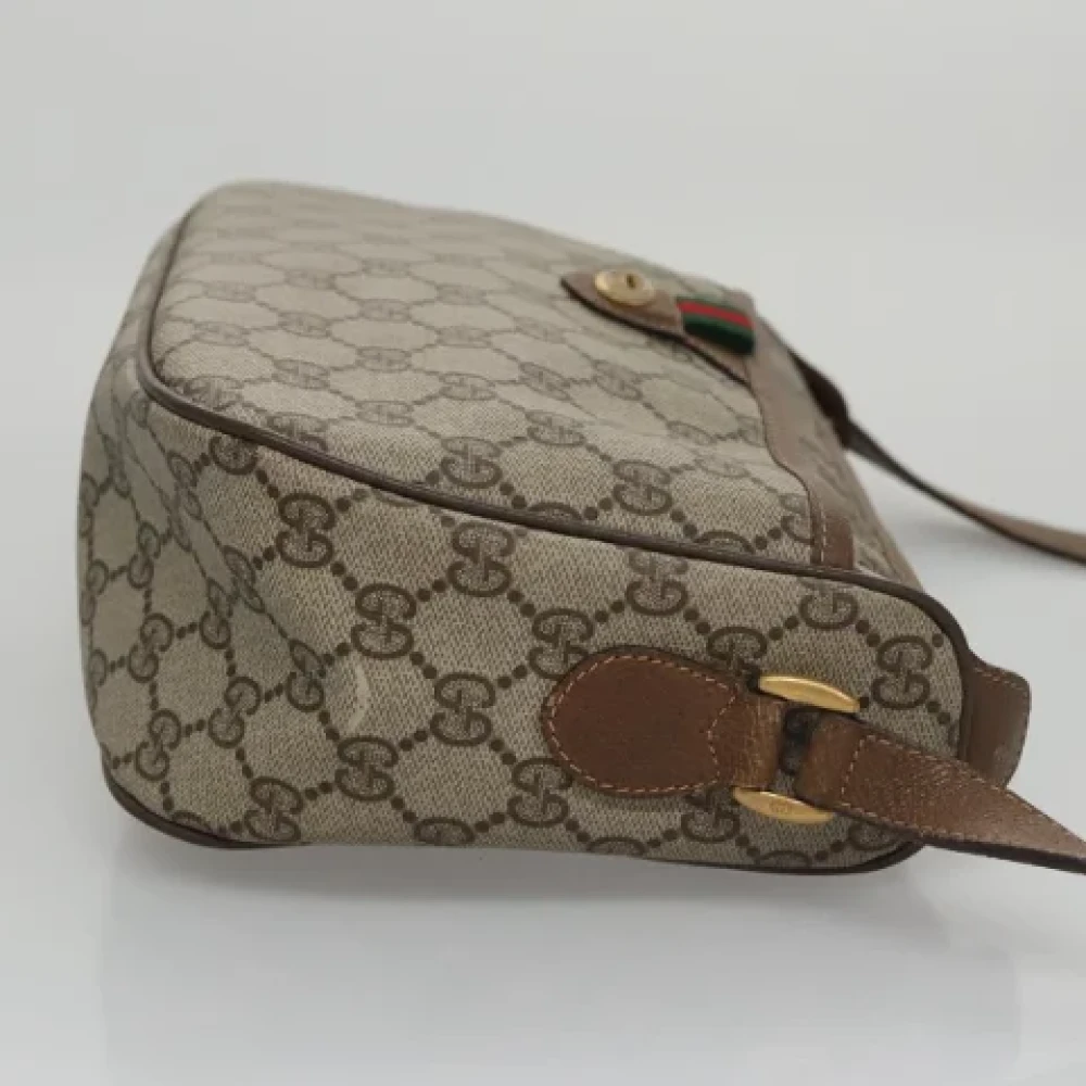 Gucci Vintage Pre-owned Leather gucci-bags Beige Dames