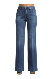 Jeans con gamba a palazzo