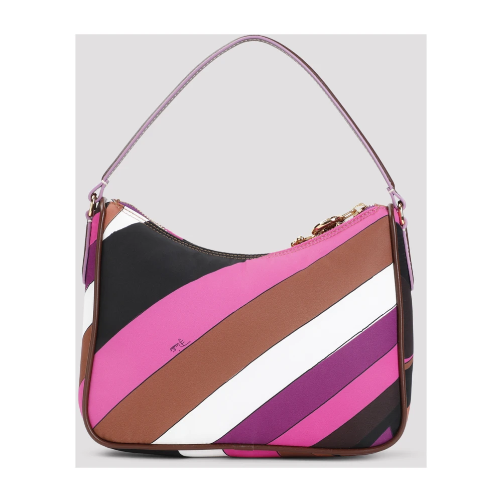 EMILIO PUCCI Roze Paarse Schoudertas Aw24 Multicolor Dames