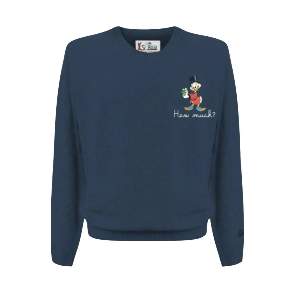 MC2 Saint Barth Heren Pullover Zio Paperone Blue Heren