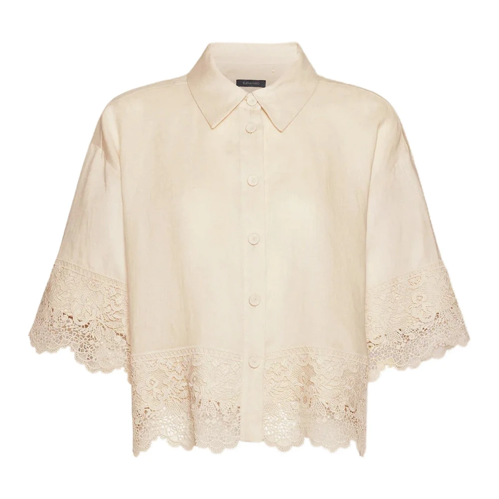Elena Mirò Women's Beige Shirt - Shirts - Xl - Blouses & Shirts