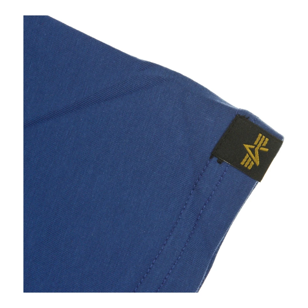 alpha industries Reflecterend Nasa Logo Blauw T-shirt Blue Heren