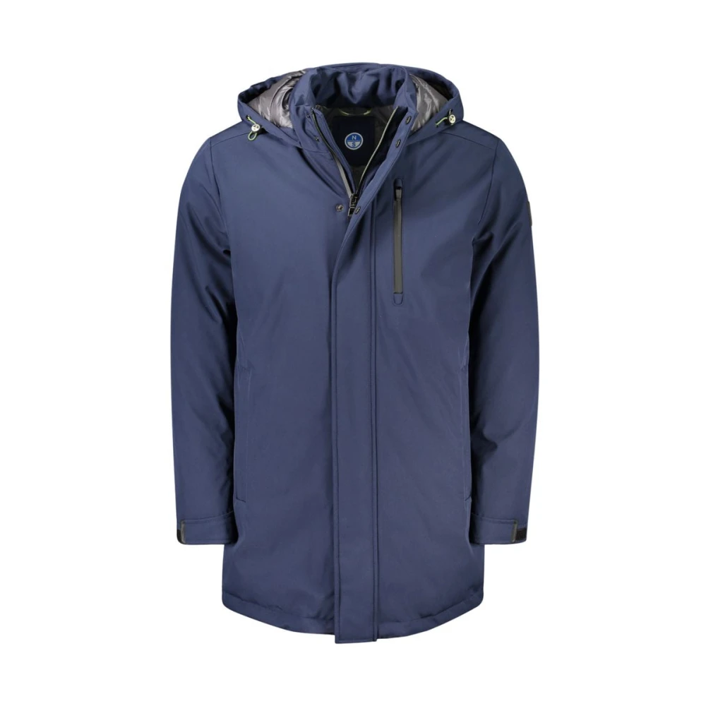 North Sails Blauwe Polyester Jas Blue Heren