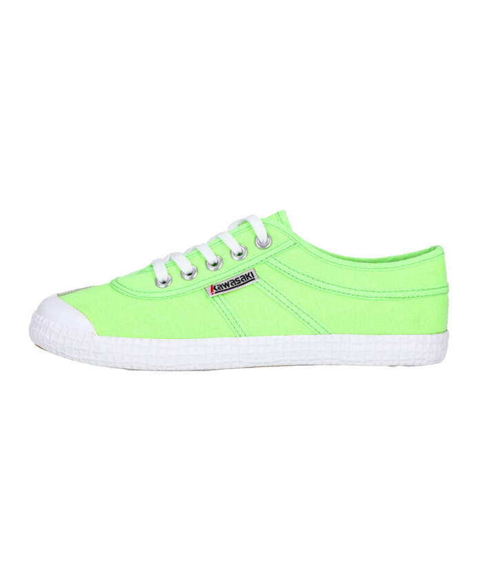 chaussure-toile-neon-vert-gecko