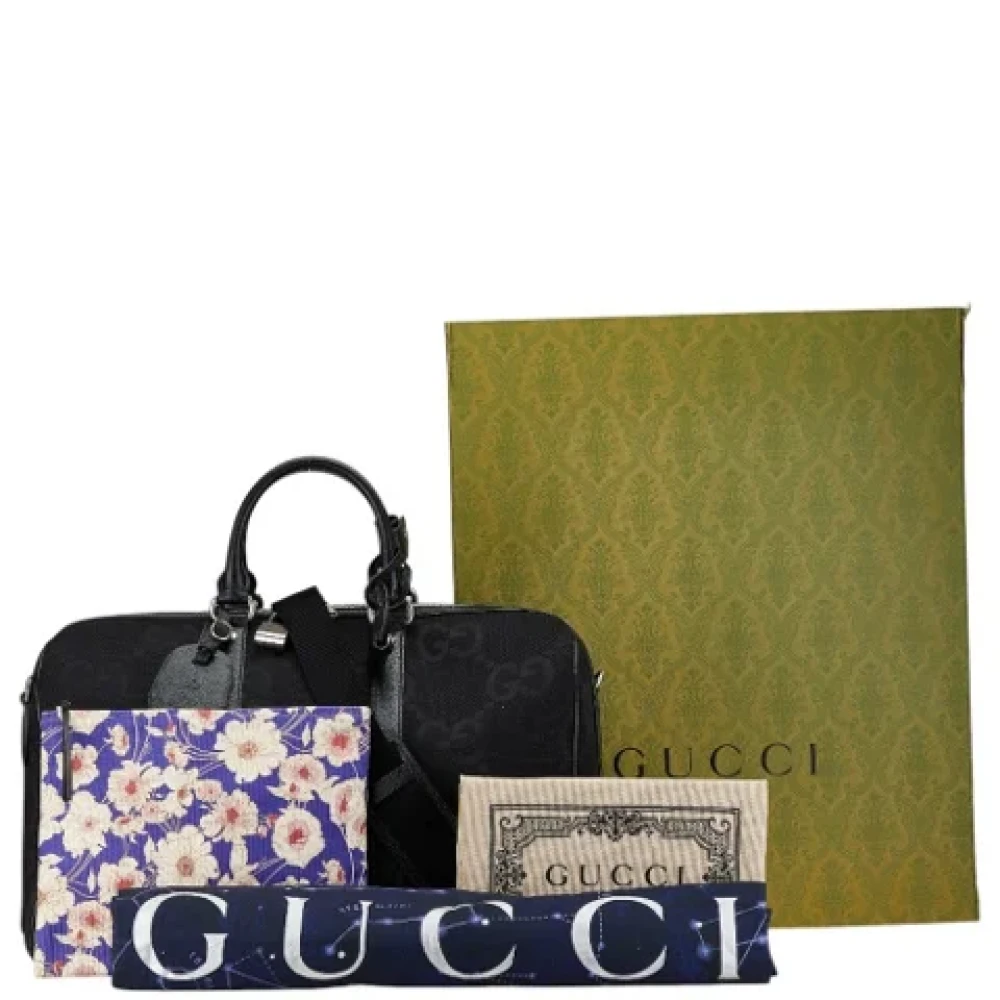 Gucci Vintage Pre-owned Canvas handbags Black Dames