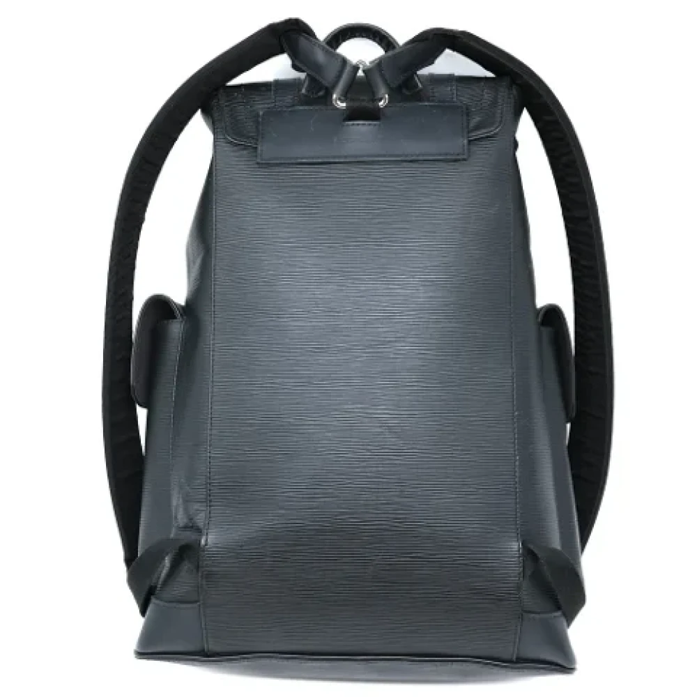 Louis Vuitton Vintage Pre-owned Leather backpacks Black Heren