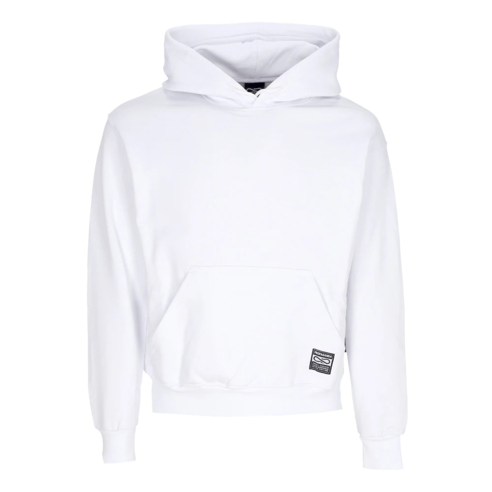 Propaganda Witte Bicolor Hoodie met Logo Borduurwerk White Heren