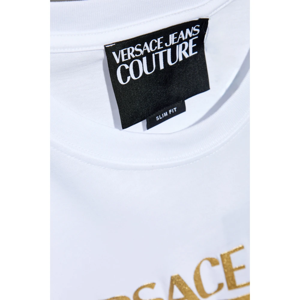Versace Jeans Couture T-shirt met logo White Heren