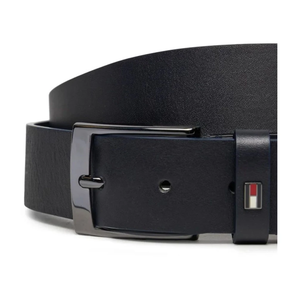 Tommy Hilfiger Heren Leren Riem Adan NEW Blue Heren