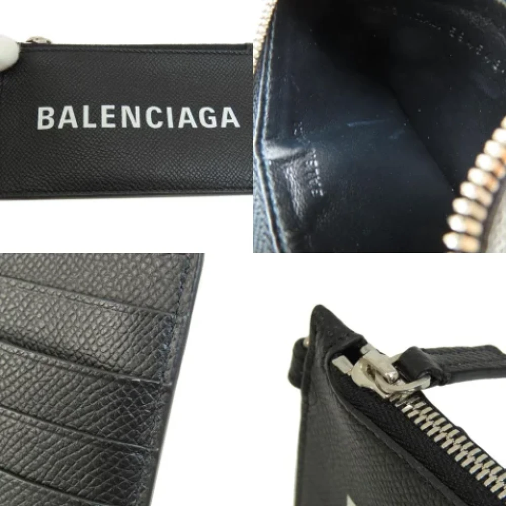 Balenciaga Vintage Pre-owned Leather wallets Black Dames