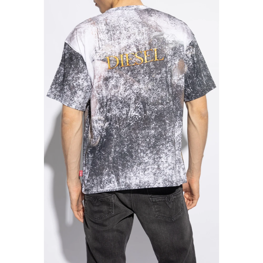Diesel T-shirt `T-Boxt-Q21` Gray Heren