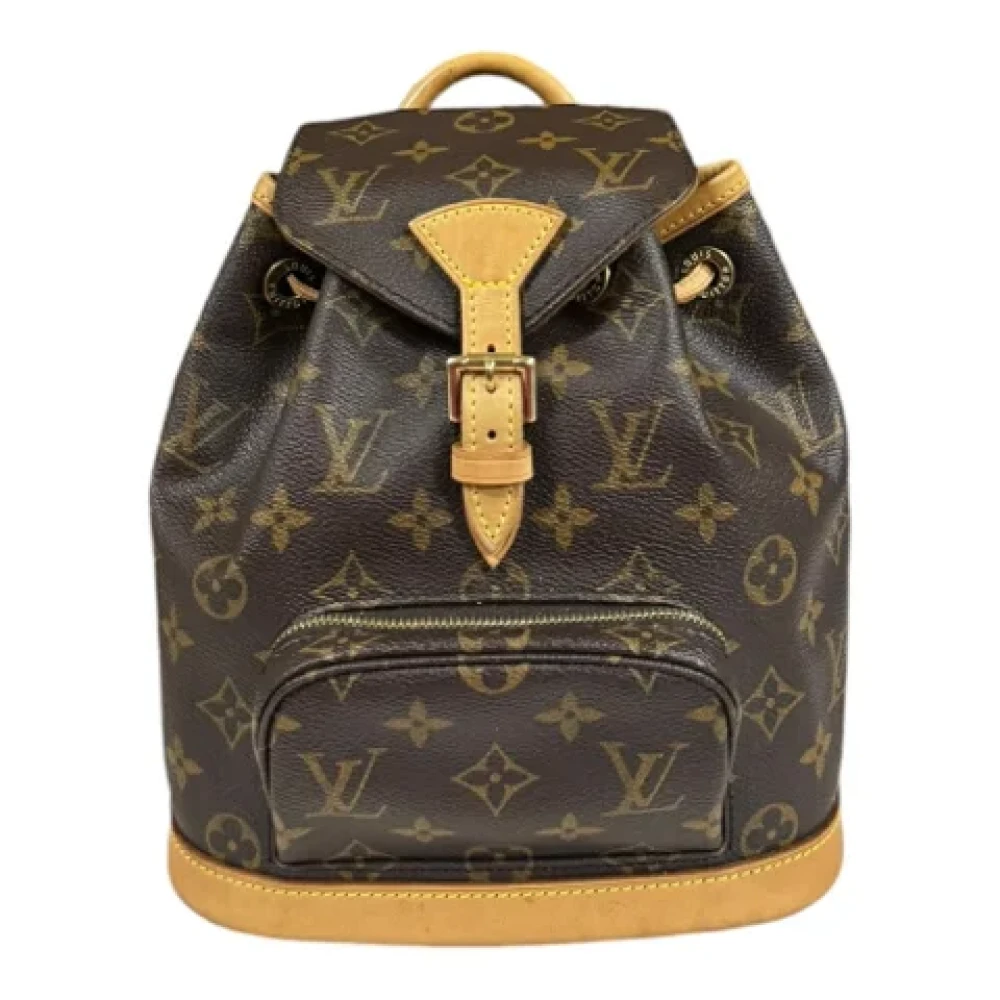 Louis Vuitton Vintage Pre-owned Canvas backpacks Brown Dames