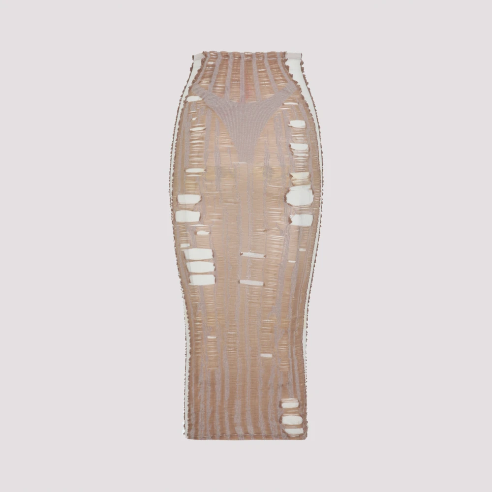 Diesel Neutrale Kleur Stijlvolle Rok Beige Dames