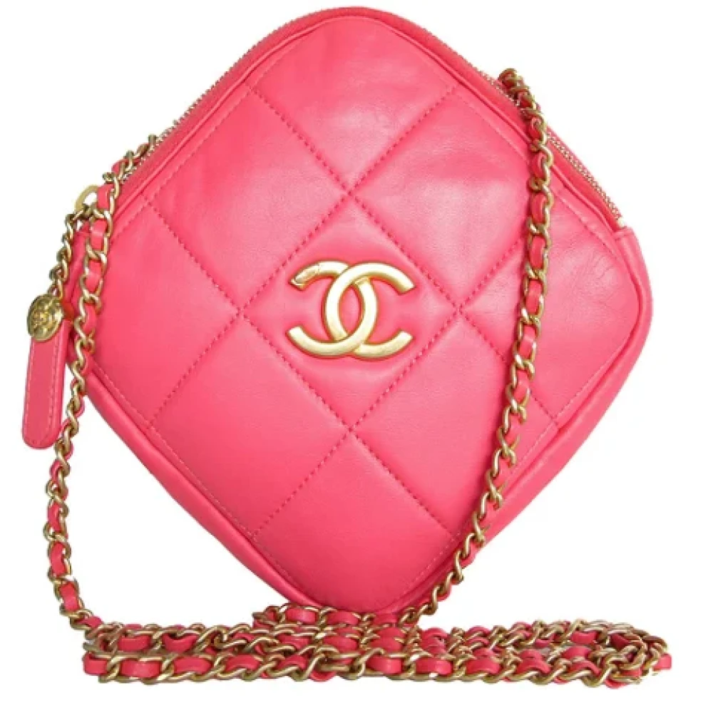 Chanel Vintage Pre-owned Leather shoulder-bags Pink Dames